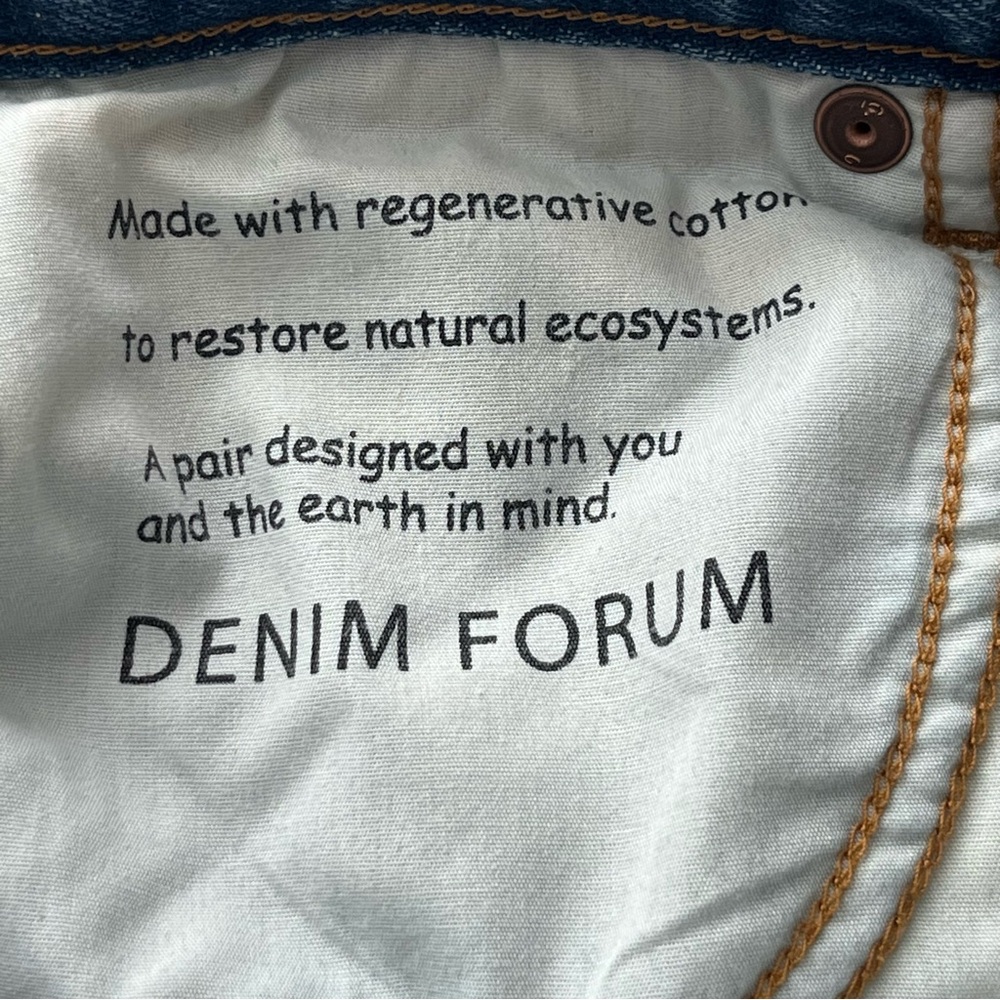Aritzia Denim Forum The Farrah Hi-Rise Wide Jean Size 24 Into The Bleu Light - Picture 11 of 11